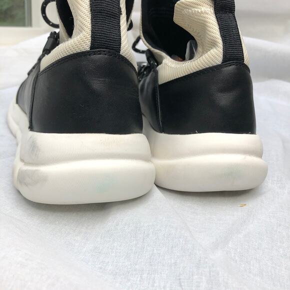 Karl Lagerfeld Sneakers Black White Mesh LeatherIiconic Street Style 10 - Picture 6 of 13